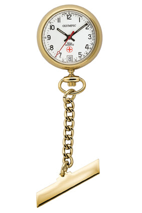 Olympic Nurse / Fob Yellow Gold Plated Quartz Watch Code: 83005