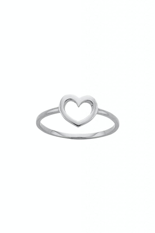 Karen Walker Sterling Silver Mini Heart Ring