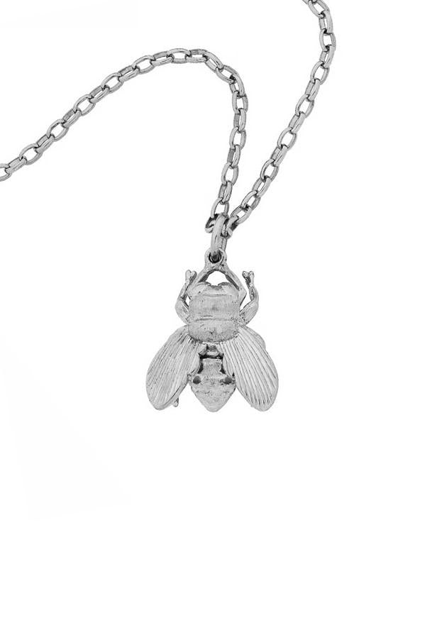 Karen Walker Sterling Silver Bee Necklace