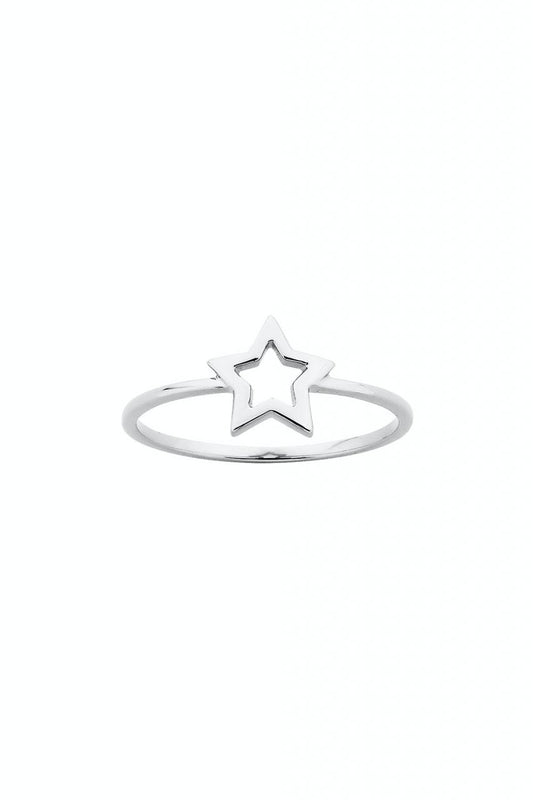 Karen Walker Silver Mini Star Ring