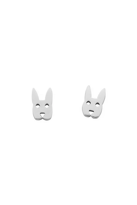 Karen Walker Sterling Silver Rabbit Stud Earrings
