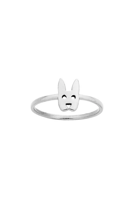 Karen Walker Sterling Silver Rabbit Ring