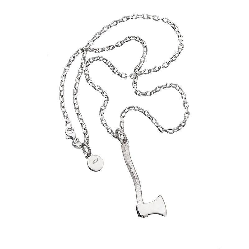 Karen Walker Sterling Silver Axe Necklace