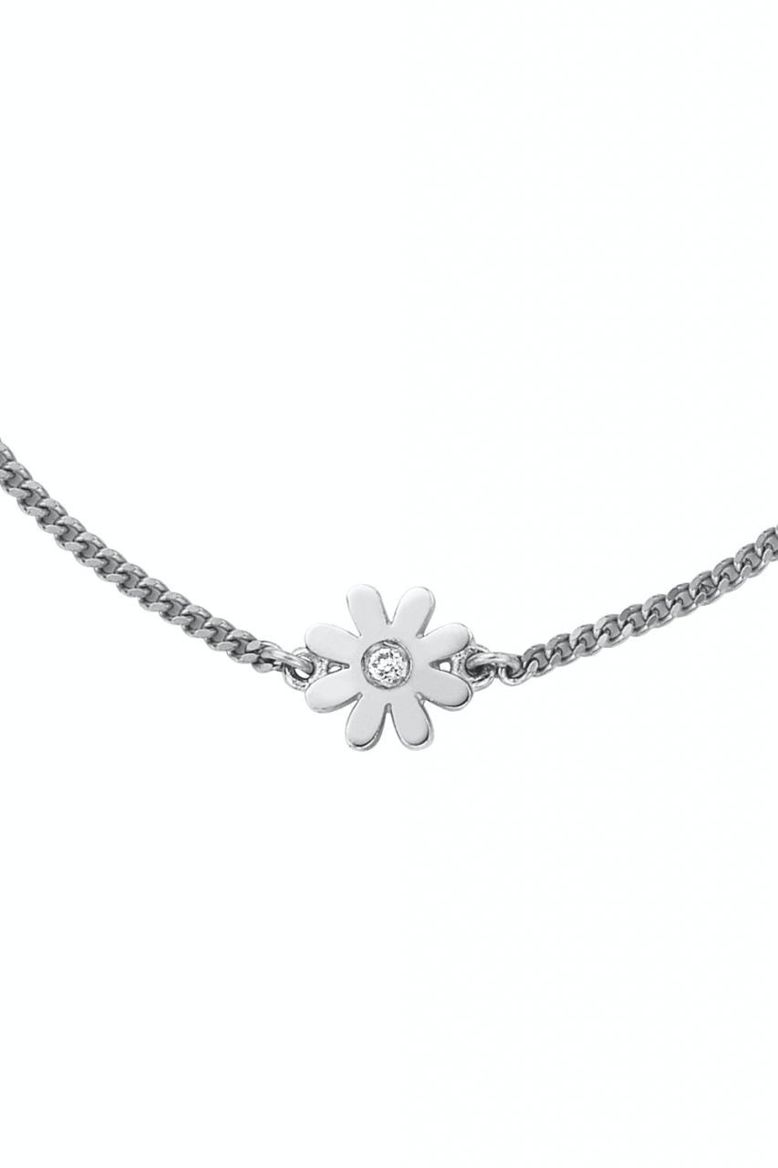 Karen Walker Sterling Silver Daisy Diamond Necklace