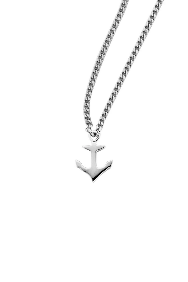Karen Walker Sterling Silver Mini Anchor Necklace