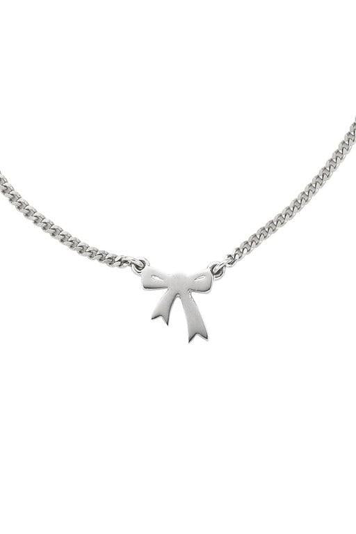 Karen Walker Sterling Silver Mini Bow Necklace