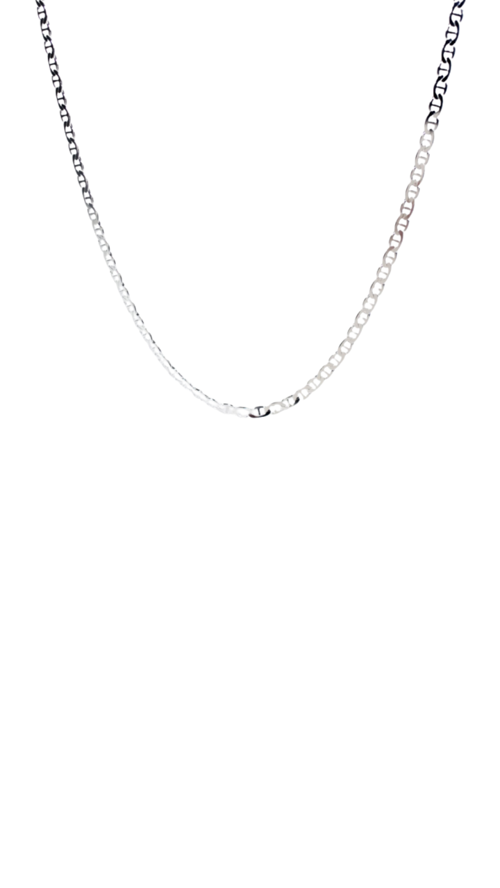 Sterling Silver Diamond Cut Anchor Chain