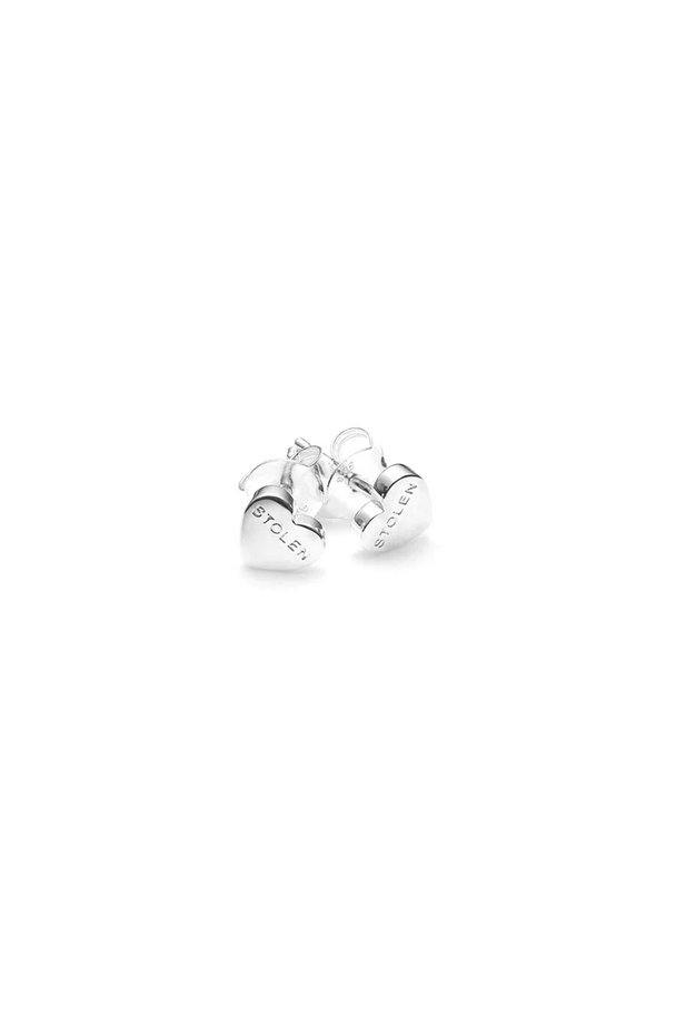 Stolen Girlfriends Club Sterling Silver Stolen Heart Stud Earrings