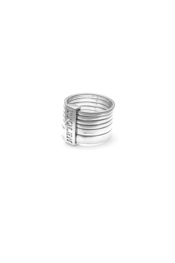 Stolen Girlfriends Club Sterling Silver Six Piece Band Ring