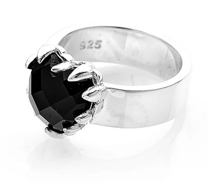 Stolen Girlfriends Sterling Silver Onyx Claw Ring