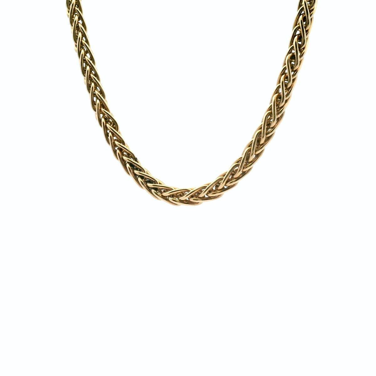 9ct Fine Wheatsheaf Necklace 29.420gms