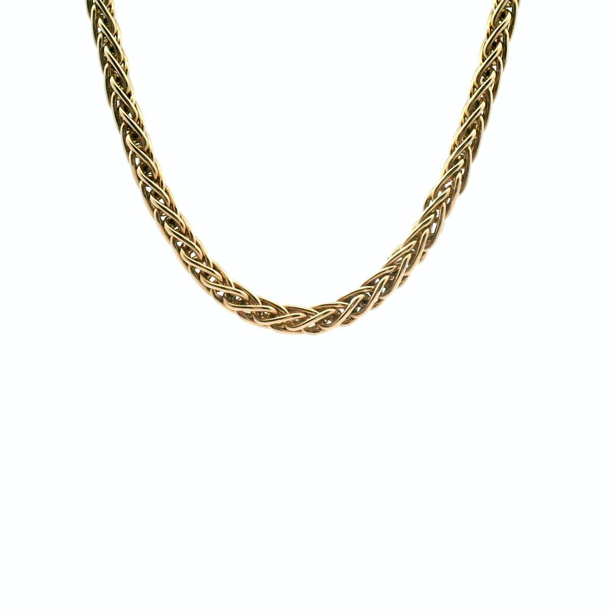 9ct Fine Wheatsheaf Necklace 29.420gms