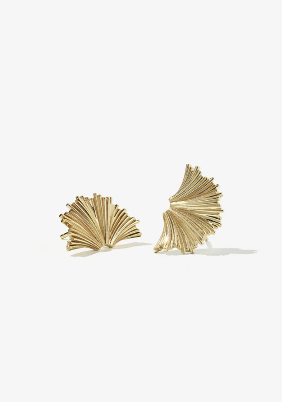 Meadowlark 23ct Yellow Gold Plated Medium Vita Stud Earrings