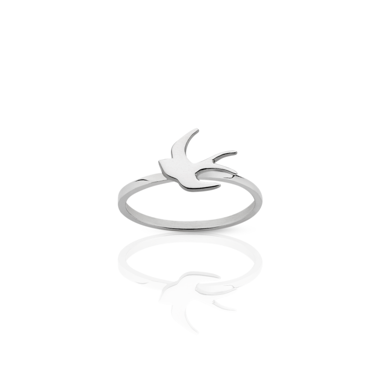 Meadowlark Sterling Silver Swallow Ring