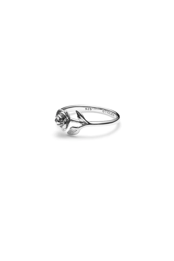Stolen Girlfriends Club Sterling Silver Stem Rose Ring