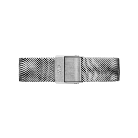 Daniel Wellington 28mm Silver Classic Petite Mesh Strap Watch with White Dial