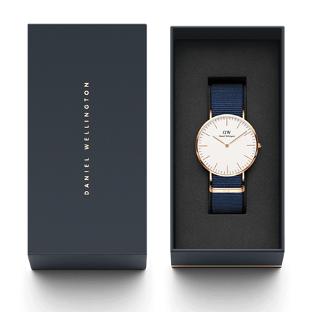 Daniel Wellington 40mm Classic Bayswater Rose Gold Plated White Dial Watch, Code: DW00100275