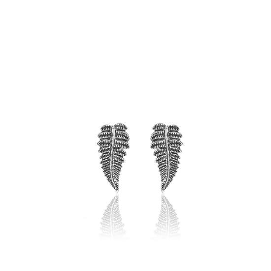 Evolve Sterling Silver Forest Fern (Treasured) Stud Earrings
