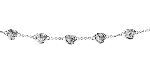 Stolen Girlfriend Club Sterling Silver  Rose Bud Bracelet