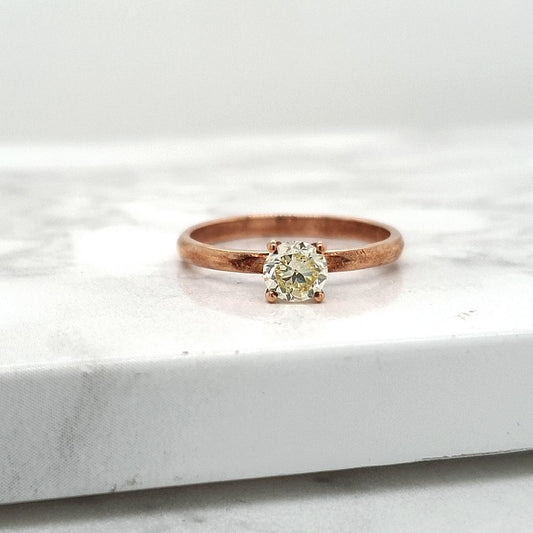 Luna Setting - 9ct Rose Gold Diamond Solitare Ring