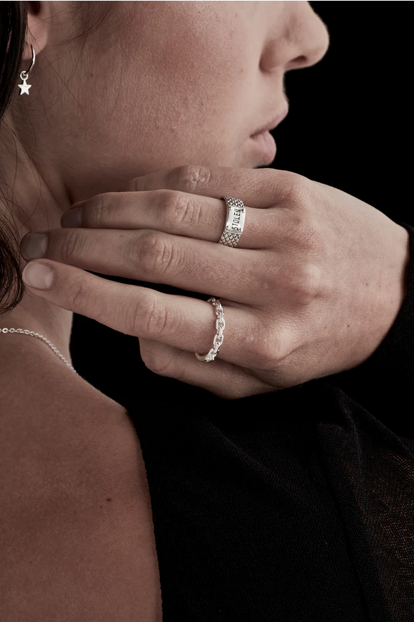 Stolen Girlfriends Club Silver Skinny Snake Ring