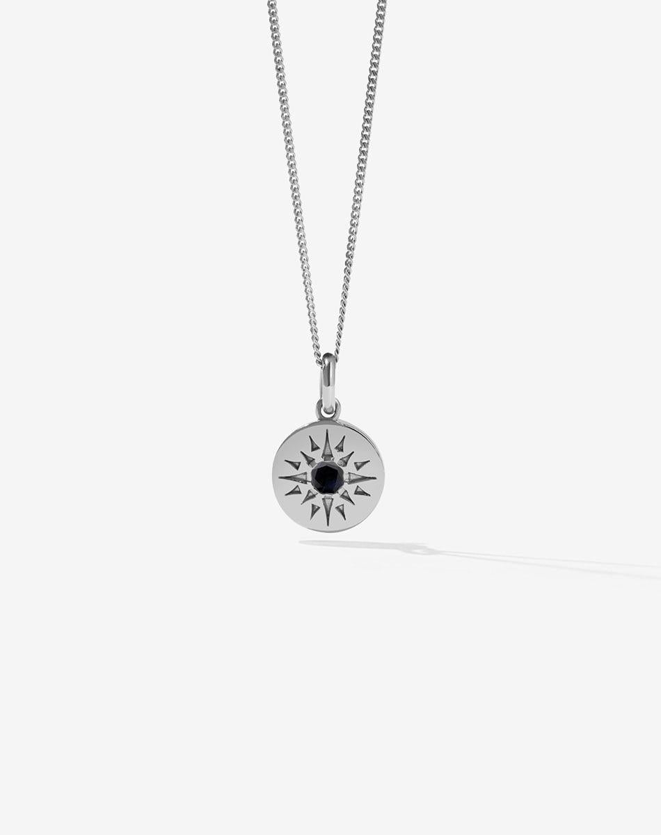 Meadowlark Sterling Silver Ursa Midnight Sapphire Large Necklace