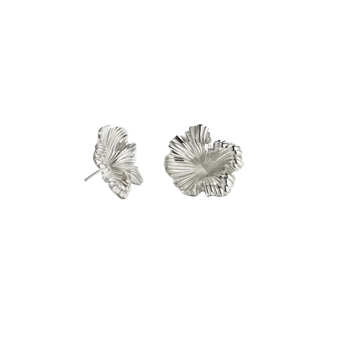 Meadowlark Sterling Silver Small Coral Earrings
