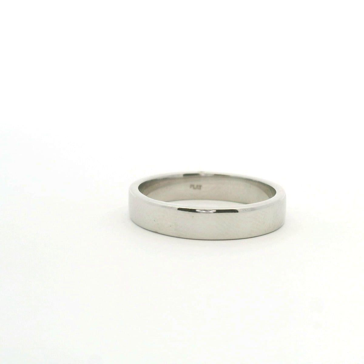 Estate Platinum Plain 4mm Wide Ring