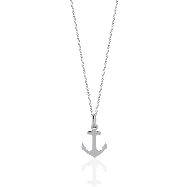 Meadowlark Sterling Silver Anchor Necklace