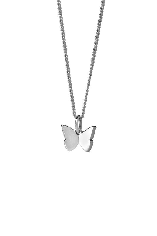 Karen Walker Sterling Silver Mini Butterfly Necklace