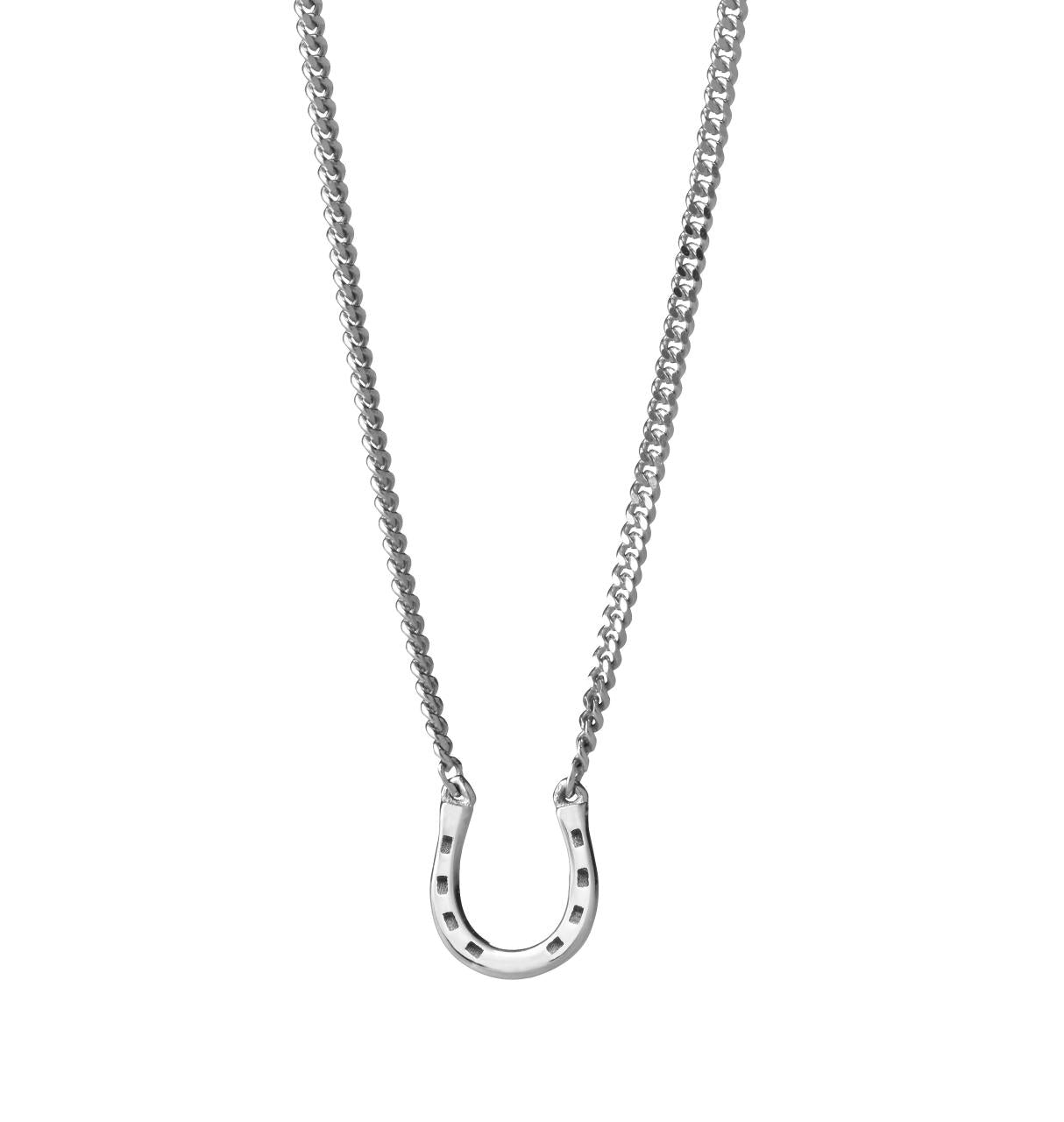 Karen Walker Sterling Silver Mini Horseshoe Necklace