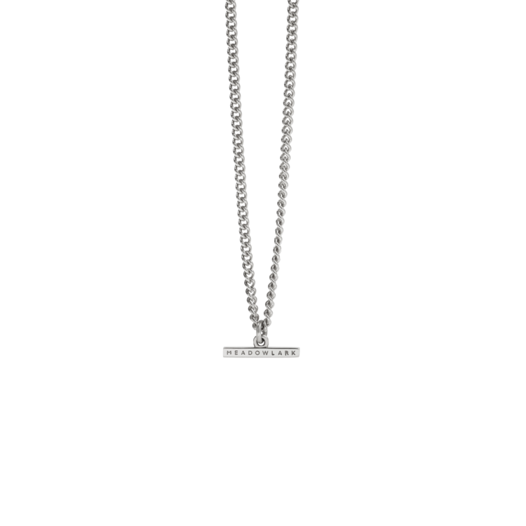 Meadowlark Sterling Silver Petite Fob Chain Necklace