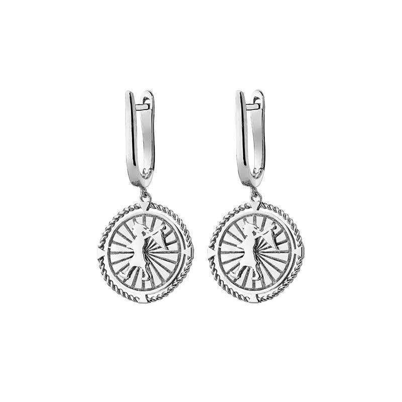 Karen Walker Sterling Silver Voyager Earrings