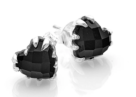 Stolen Girlfriends Club Onyx Love Claw Stud Earrings