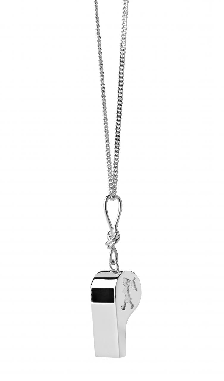 Karen Walker Sterling Silver Navigators Whistle Necklace