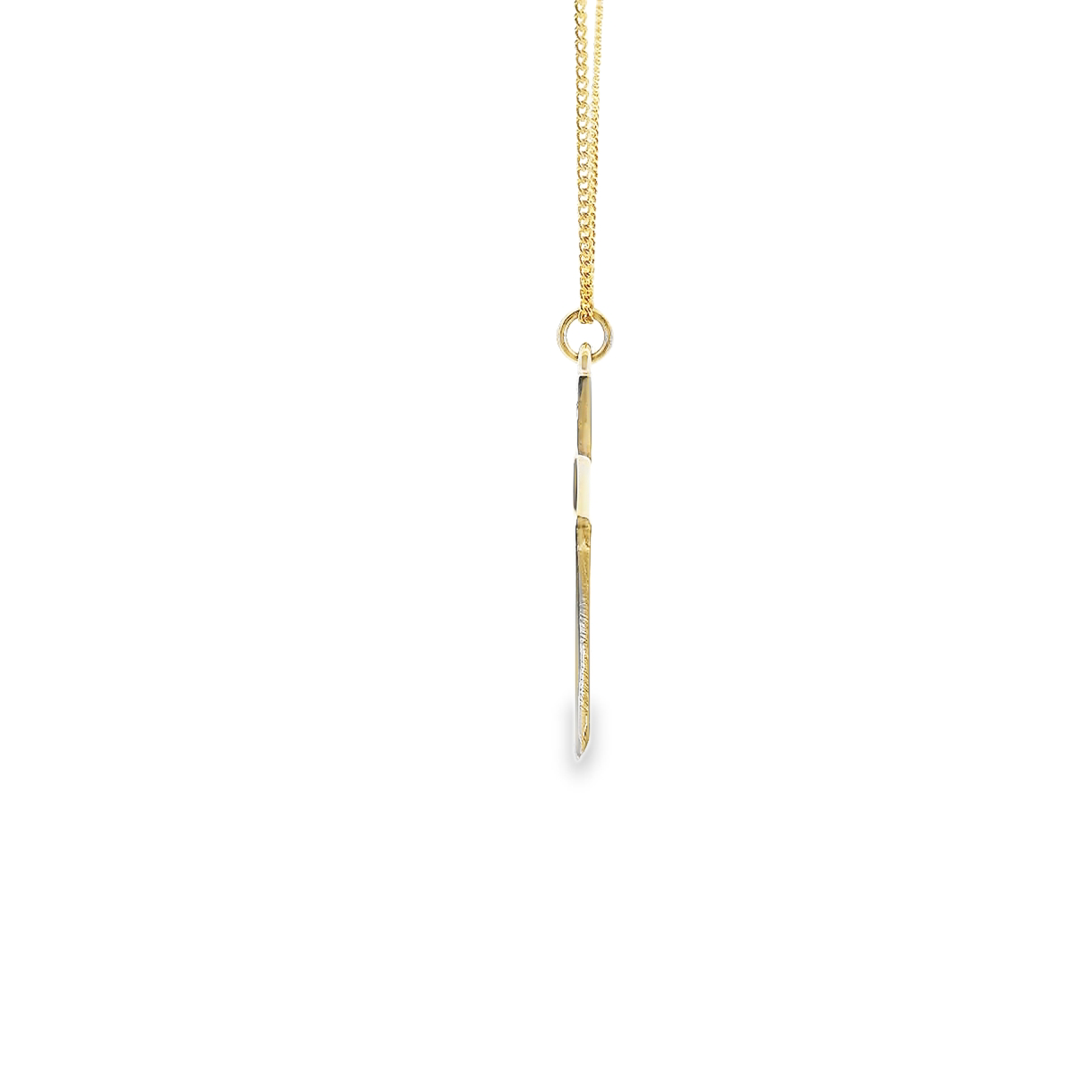 9ct Yellow Gold Plain Cross Pendant