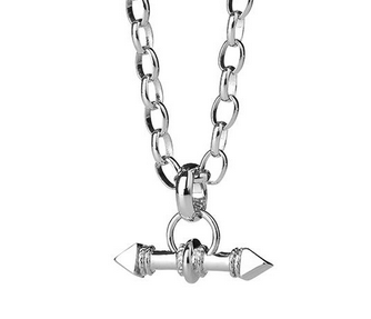 Karen Walker Sterling Silver Arrow Fob Necklace