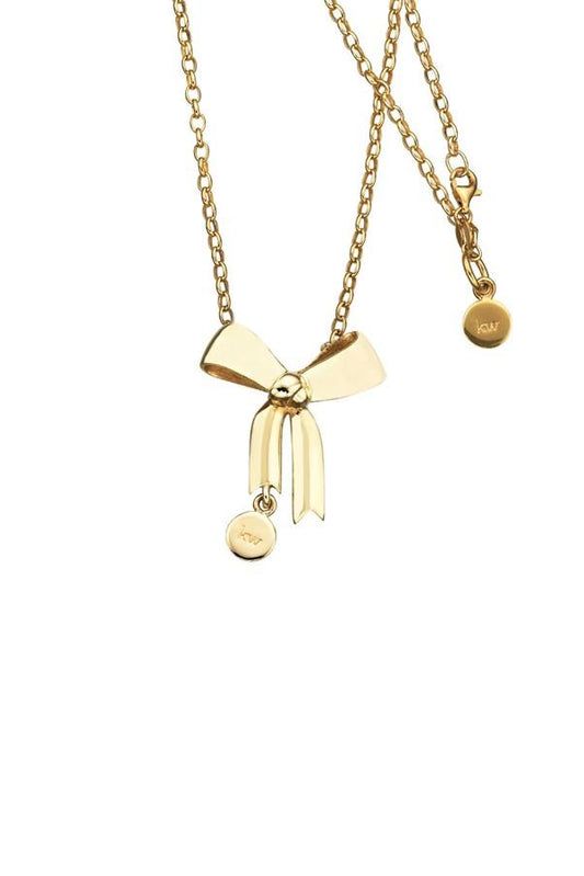 Karen Walker 9ct Yellow Gold Large Bow Necklace