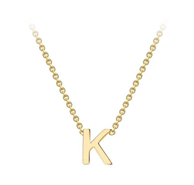9ct Yellow Gold Initial 'K' Necklace