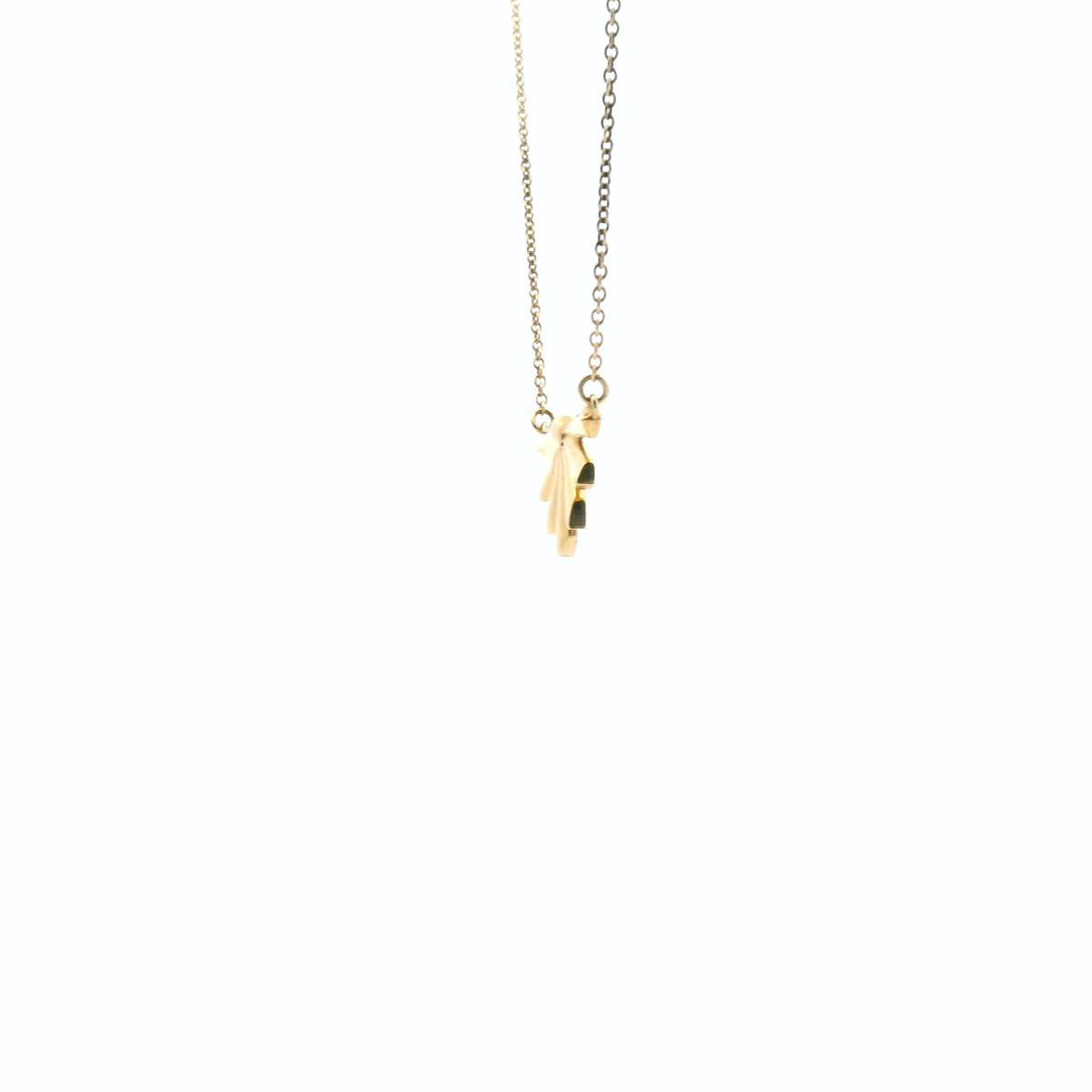 14ct Yellow Gold Starburst Necklace 45cm