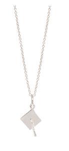 Sterling Silver Graduation Cap Pendant