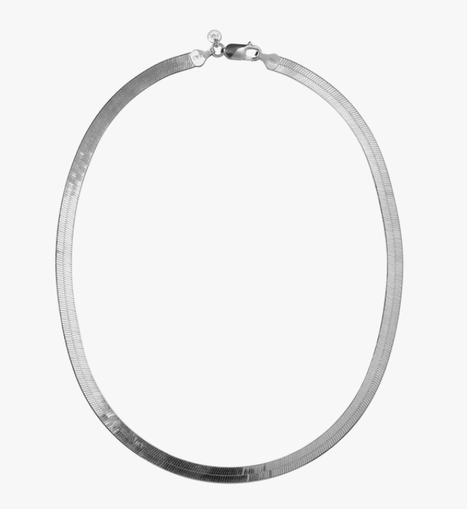 Meadowlark Sterling Silver Herringbone Chain Necklace