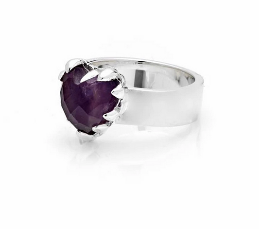 Stolen Girlfriends Club Amethyst Love Claw Ring