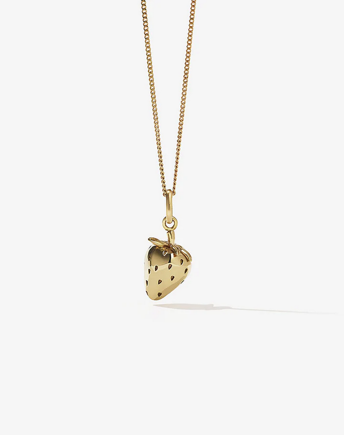 Meadowlark Gold Plated Strawberry Necklace