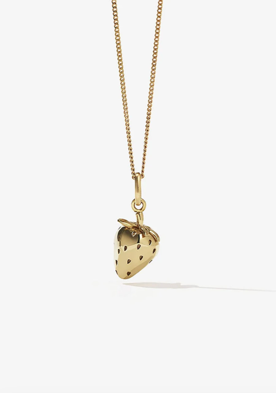 Meadowlark Gold Plated Strawberry Necklace