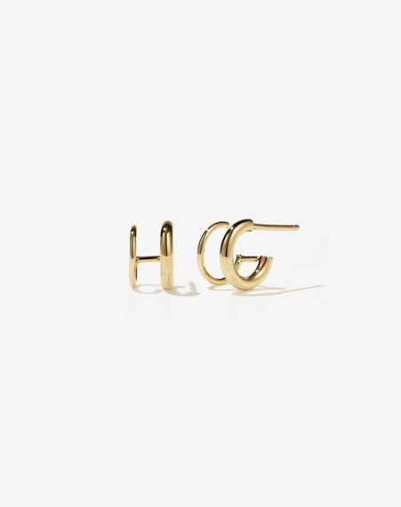 Meadowlark Gold Plated Hera Double Hoops