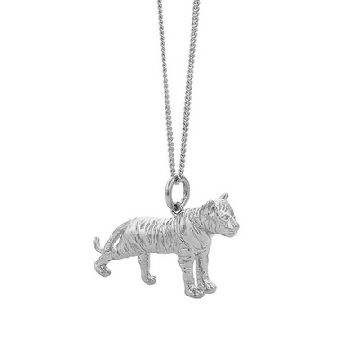 Karen Walker Sterling Silver Tiger Necklace