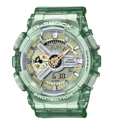 G-Shock Duo Skeleton Green/Gold 200m WR WatchCode: GMAS110GS-3A