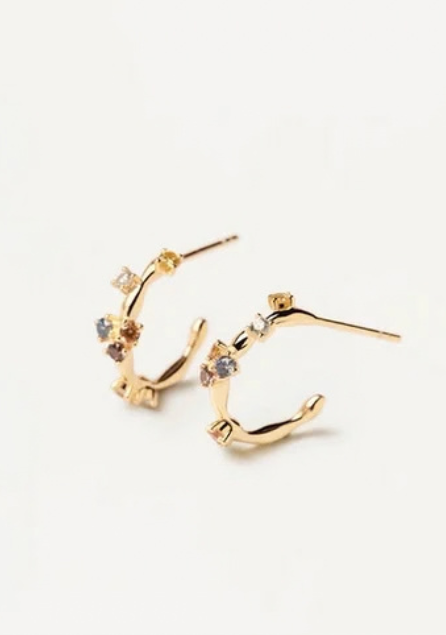 PD Paola 18ct Gold Plated Five Earrings