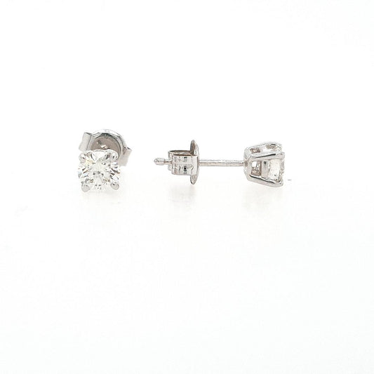 Lab Grown Diamond 14ct White Gold 0.51ct Stud Earrings